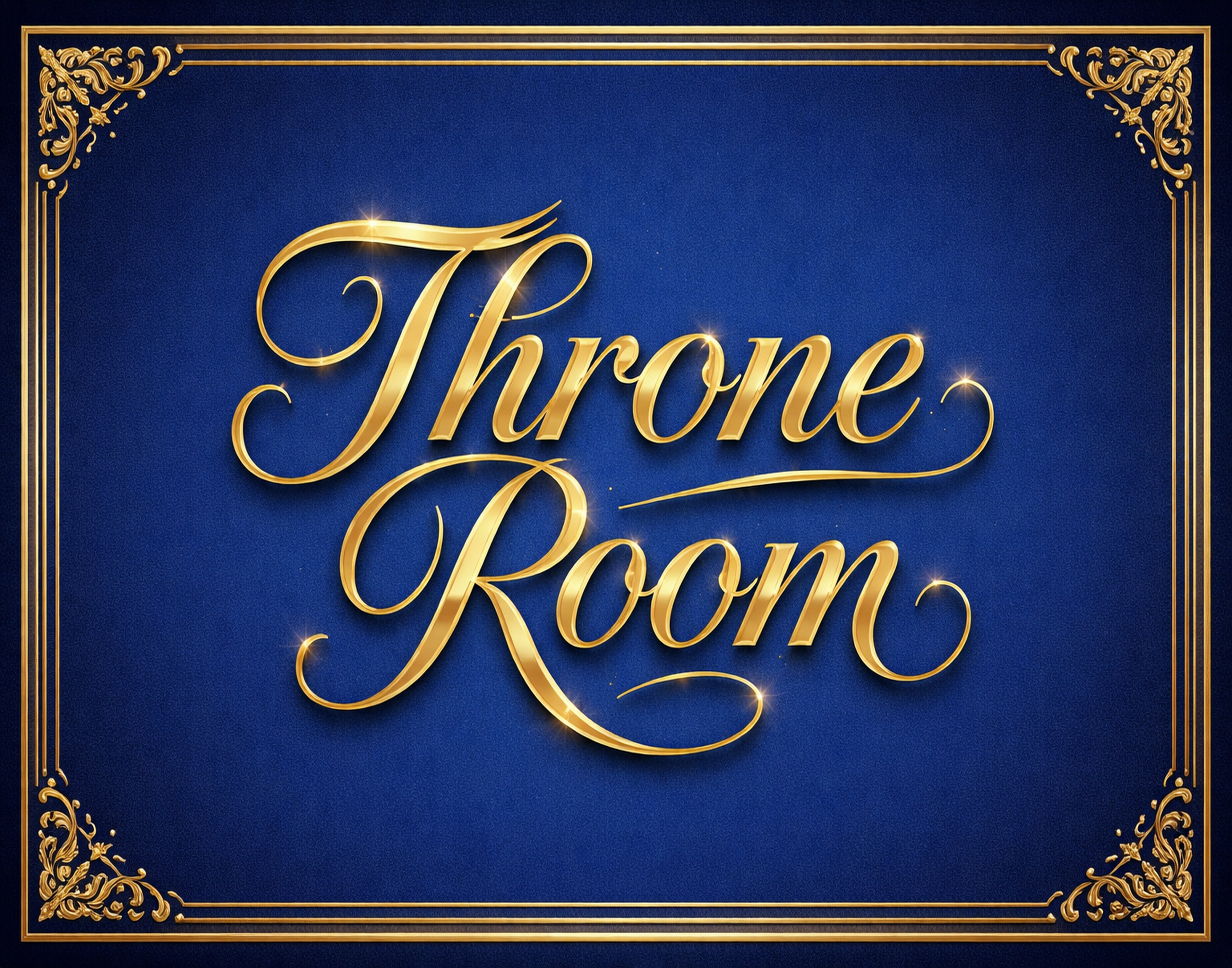 Throne Room – Luxury Royal Typography Wall Art