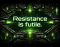 Resistance Is Futile – Futuristic Sci-Fi Wall Art