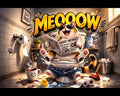 MEOOOW – Cool Cat Bathroom Wall Art