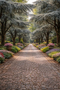 Elegant Garden Walkway Wall Art – Timeless Estate Landscape Print