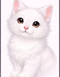 White Kitten Wall Art Printable