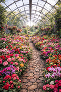 Blooming Garden Greenhouse – Floral Paradise Wall Art (Digital Download)