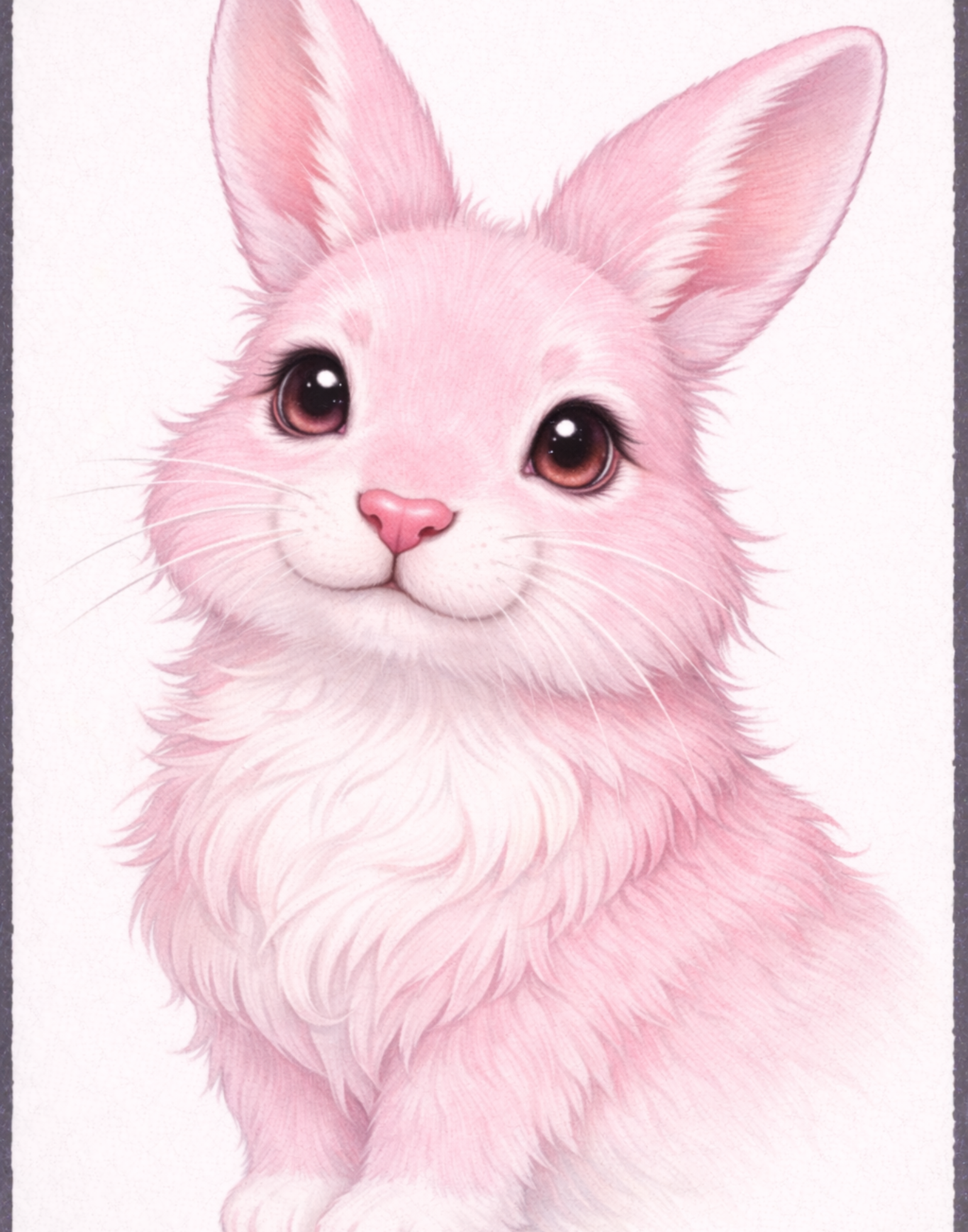 Pink Bunny Wall Art Printable
