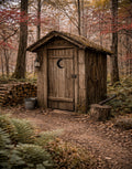 Rustic Woodland Outhouse – Cozy Cabin Farmhouse Wall Art